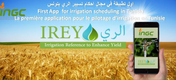 SUPROMED project supported  the update of the Irrigation Management mobile application of the Institute of Field Crops in Tunisia IREY