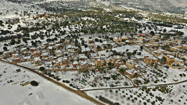 SUPROMED&#039;s demo site in village of Ammiq Lebanon, during the snowfall   ❄️☃️ of 17-18 February 2021