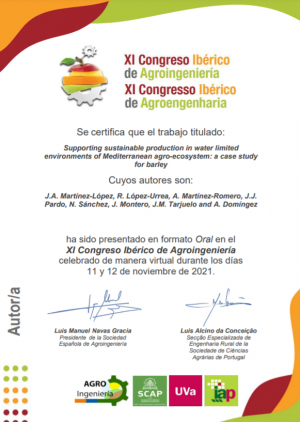 SUPROMED participated at the XI IBERIAN CONGRESS ON AGRO-ENGINEERING on 11-12 November 2021
